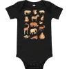 Cognitive Surplus Retro Mammals Baby Bodysuit* Baby Bodysuits | Biology