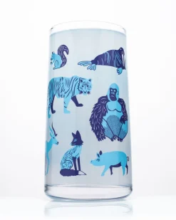 Cognitive Surplus Retro Mammals Drinking Glass - Tumbler Glass | * Drinking Glasses | Veterinary Science