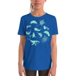 Cognitive Surplus Retro Marine Life Youth Graphic Tee* Youth Graphic Tees | Marine Biology