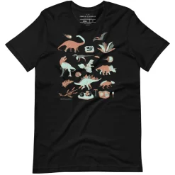 Cognitive Surplus Retro Paleontology Graphic Tee* Unisex Graphic Tees | Paleontology