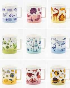 Cognitive Surplus Retro Science 11 oz Mug Set of 9 - Astronomy Mug | * Mugs | Multi-Pack Collections