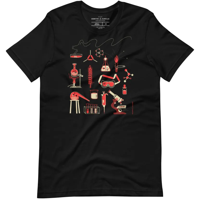 Cognitive Surplus Retro Science Lab Graphic Tee* Unisex Graphic Tees | Microbiology
