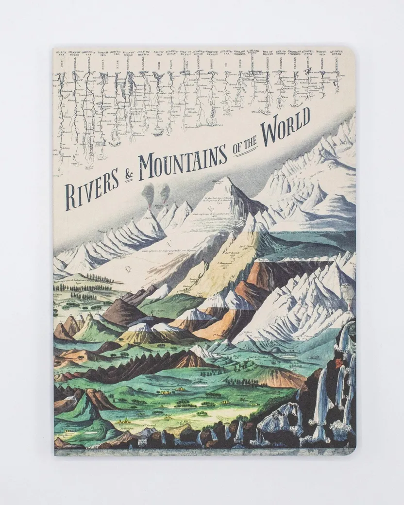 Cognitive Surplus Rivers & Mountains Softcover Notebook - Geology Journal | * The Experiment | Marine Biology