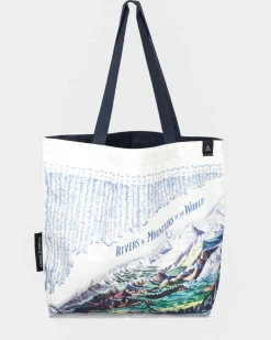 Cognitive Surplus Rivers & Mountains Tote Bag | Reversible Geology Tote* Tote Bags | Geology + Earth Science