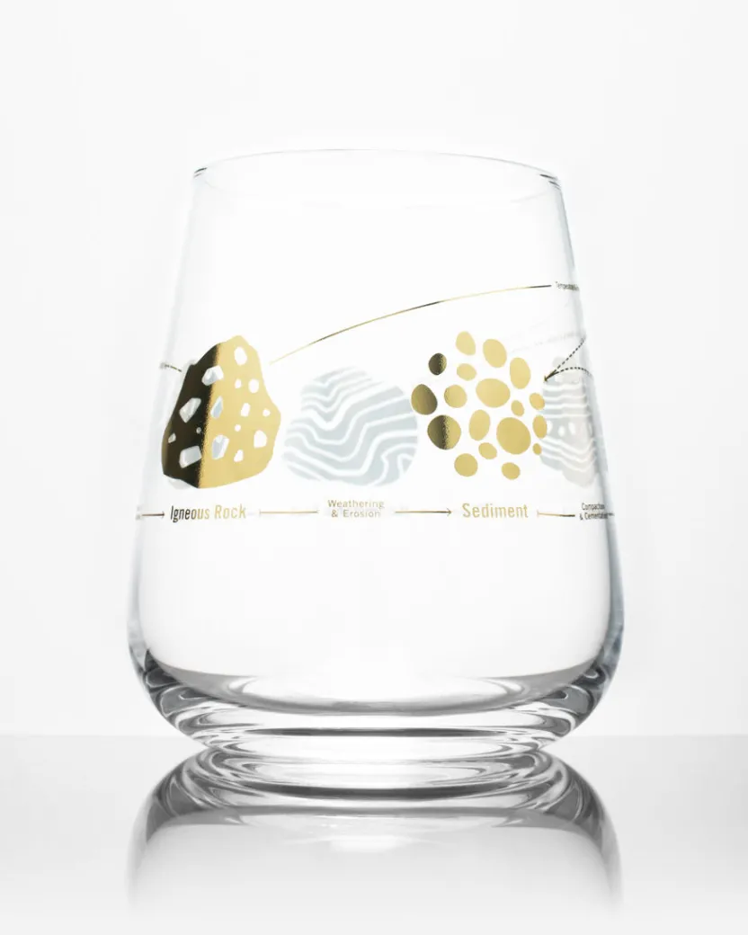 Cognitive Surplus Rock Cycle Wine Glass | * Wine Glasses | Geology + Earth Science