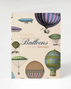 Cognitive Surplus Science Birthday Card - Hot Air Balloon | * Greeting Cards