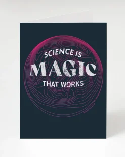 Cognitive Surplus Science is Magic That Works Card - Science Stationery | * Greeting Cards | Physics