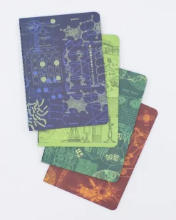 Cognitive Surplus Science Lab Pocket Notebooks Set of 4 | Microbiologist* The Research | Microbiology