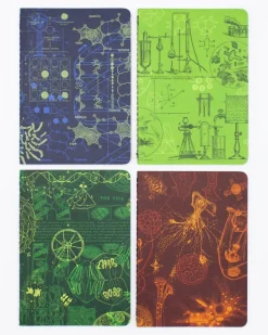 Cognitive Surplus Science Lab Pocket Notebooks Set of 4 | Microbiologist* The Research | Microbiology