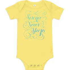 Cognitive Surplus Science Never Sleeps Baby Bodysuit* Baby Bodysuits