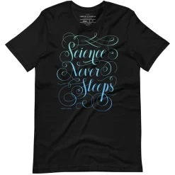 Cognitive Surplus Science Never Sleeps Graphic Tee* Unisex Graphic Tees