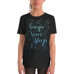 Cognitive Surplus Science Never Sleeps Youth Graphic Tee* Youth Graphic Tees