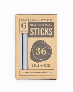 Cognitive Surplus Silver Shimmer Sealing Wax Sticks* Wax Sticks