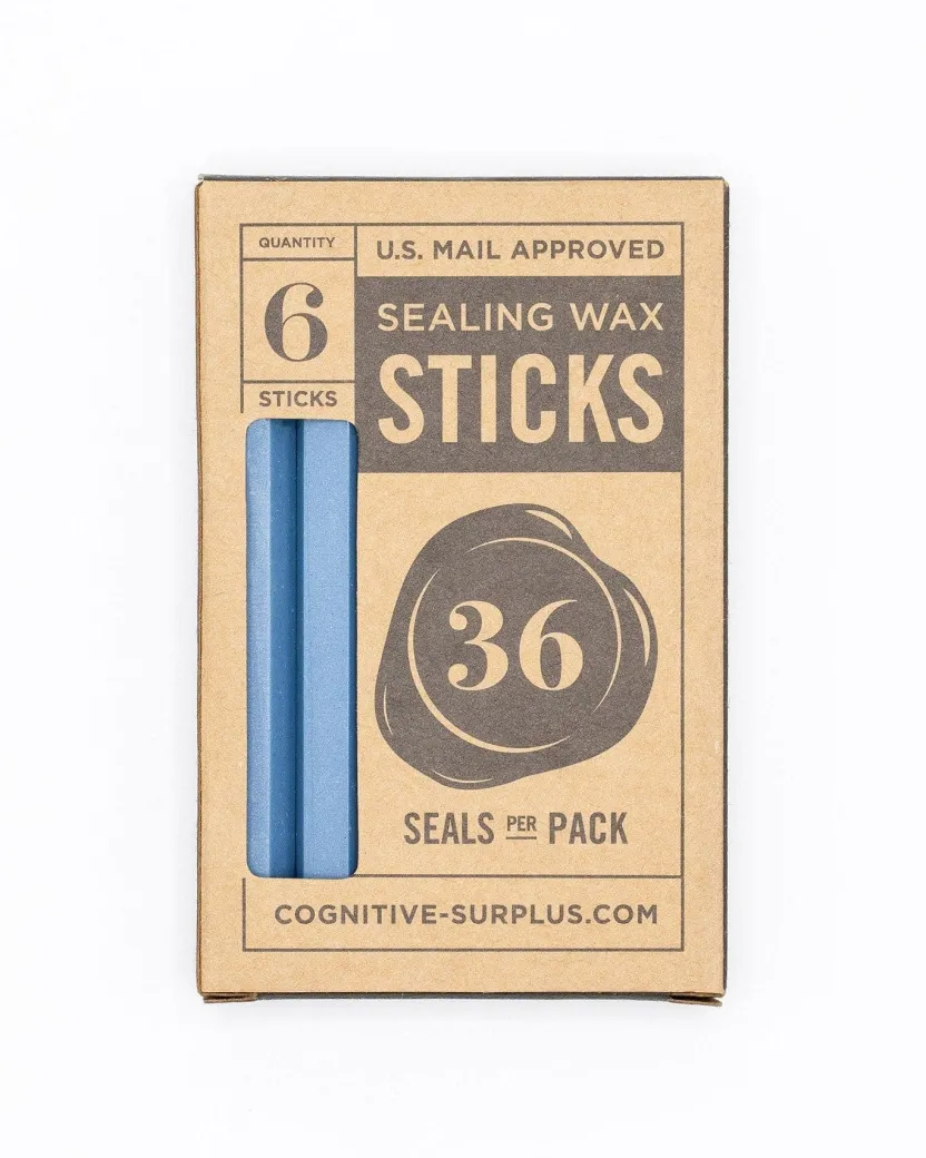 Cognitive Surplus Sky Blue Sealing Wax Sticks* Wax Sticks