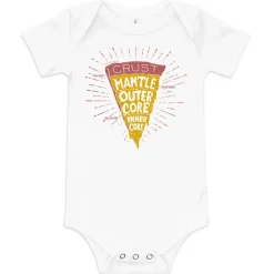Cognitive Surplus Slice of Earth Pizza Baby Bodysuit* Baby Bodysuits | Geology + Earth Science
