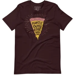 Cognitive Surplus Slice of Earth Pizza Graphic Tee* Unisex Graphic Tees | Geology + Earth Science