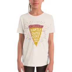 Cognitive Surplus Slice of Earth Pizza Youth Graphic Tee* Youth Graphic Tees | Geology + Earth Science