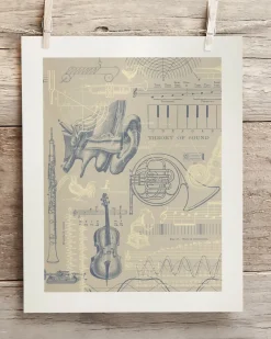 Cognitive Surplus Sound & Hearing Scientific Illustration Museum Print* Wall Art | Physics
