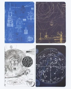 Cognitive Surplus Space Pocket Notebooks Set of 4 | Astronomy Gifts* The Research | Botany