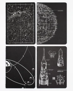 Cognitive Surplus Space Pocket Notebooks Set of 4 | Star Map Print* The Research | Astronomy