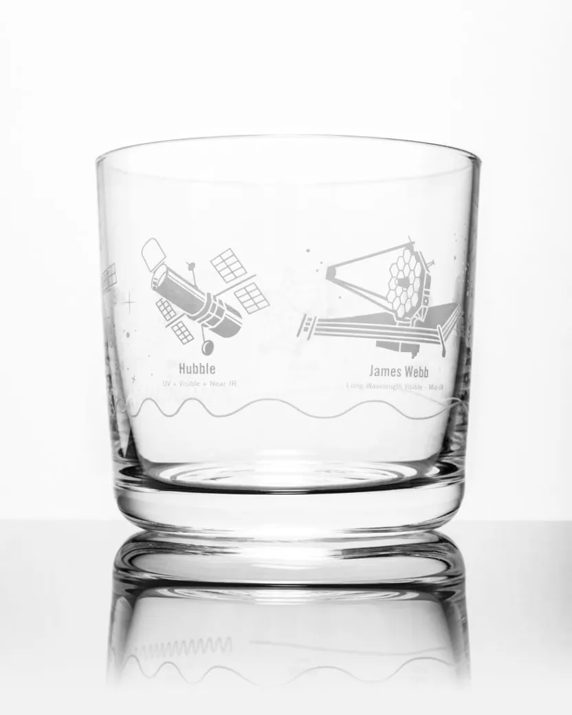 Cognitive Surplus Space Telescopes Whiskey Glass - Scotch Glass | * Rocks Glasses | Engineering