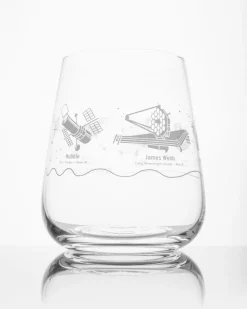 Cognitive Surplus Space Telescopes Wine Glass - Astronomy Gift | * Wine Glasses | Engineering