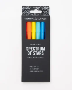 Cognitive Surplus Spectrum of Stars Fineliner Pens (Pack of 6)* Pens | Geology + Earth Science