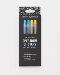 Cognitive Surplus Spectrum of Stars Glitter Gel Pens (Pack of 6)* Pens | Geology + Earth Science