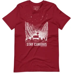 Cognitive Surplus Stay Curious – Mars Rover Graphic Tee* Unisex Graphic Tees | Engineering
