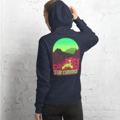Cognitive Surplus Stay Curious - Vaporwave Mars Rover Hoodie* Hoodies | Engineering