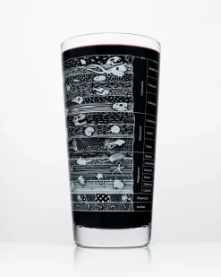 Cognitive Surplus Stratigraphy Beer Glass - Core Sample Beer Glass | * Beer Glasses | Paleontology