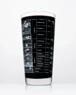 Cognitive Surplus Stratigraphy Beer Glass - Core Sample Beer Glass | * Beer Glasses | Paleontology