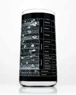 Cognitive Surplus Stratigraphy Drinking Glass – Core Sample Tumbler | * Drinking Glasses | Paleontology