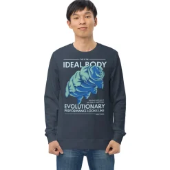 Cognitive Surplus Tardigrade: Peak Evolutionary Performance Sweatshirt - Organic* Sweatshirts | Microbiology