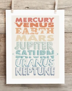 Cognitive Surplus The Planets Museum Print* Wall Art | Astronomy