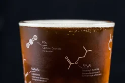 Cognitive Surplus The Science of Beer Pint Glass | Beer Chemistry Set of 2* Beer Glasses | Kitchen Science