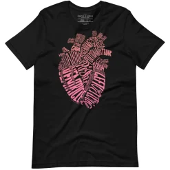 Cognitive Surplus Typographic Heart Graphic Tee* Unisex Graphic Tees | Medicine