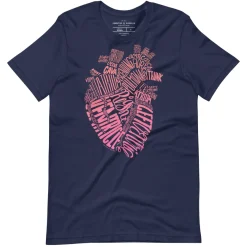 Cognitive Surplus Typographic Heart Graphic Tee* Unisex Graphic Tees | Medicine