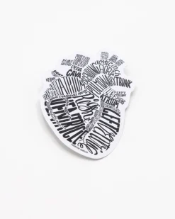 Cognitive Surplus Typographic Heart Sticker* Stickers | Medicine