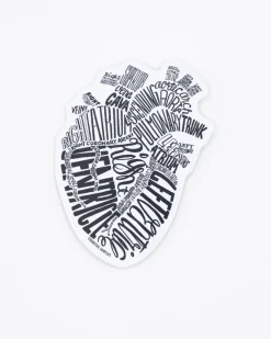 Cognitive Surplus Typographic Heart Sticker* Stickers | Medicine