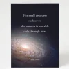 Cognitive Surplus Vastness Bearable Through Love - Carl Sagan Quote Card* Greeting Cards