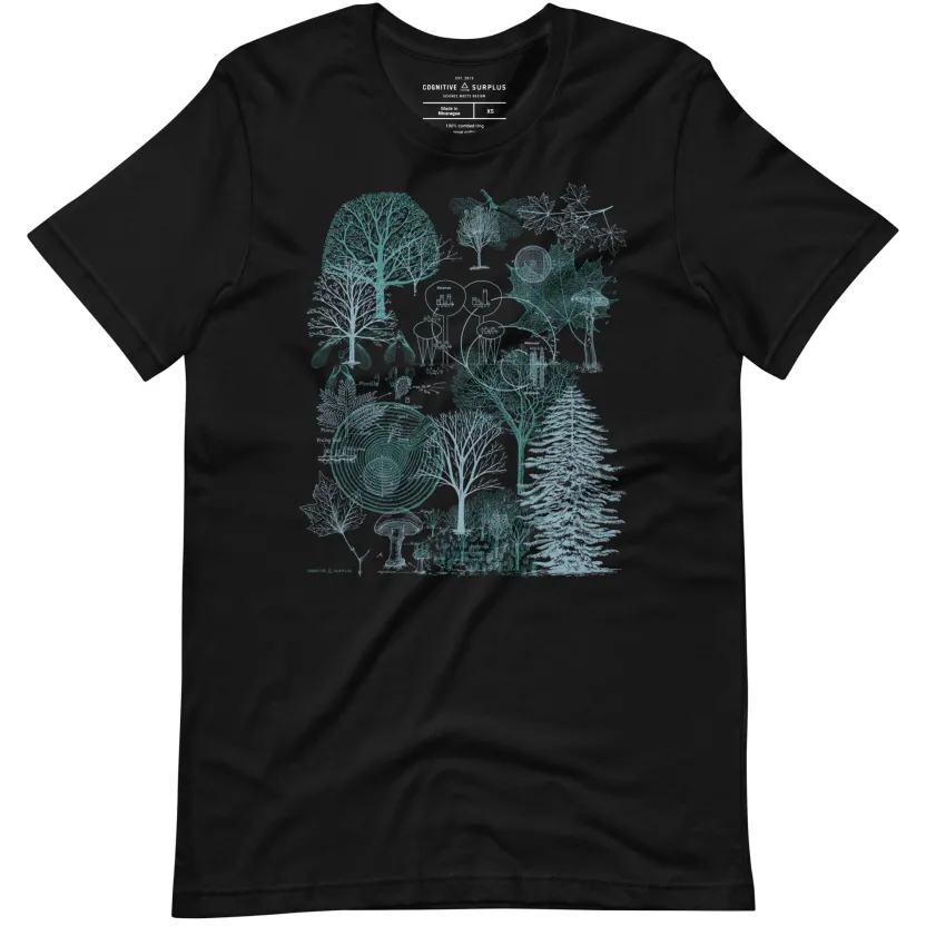 Cognitive Surplus Vintage Forest Graphic Tee* Unisex Graphic Tees | Botany