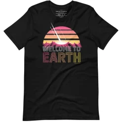 Cognitive Surplus Welcome to Earth Graphic Tee* Unisex Graphic Tees | Astronomy