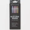 Cognitive Surplus Wildflower Meadow Metallic Gel Pens (Pack of 6)* Black Paper Notebooks | Pens