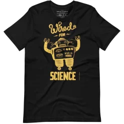 Cognitive Surplus Wired for Science Graphic Tee* Unisex Graphic Tees | Physics