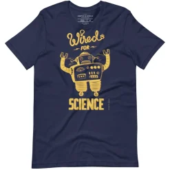 Cognitive Surplus Wired for Science Graphic Tee* Unisex Graphic Tees | Physics