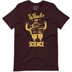 Cognitive Surplus Wired for Science Graphic Tee* Unisex Graphic Tees | Physics