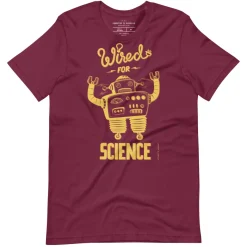 Cognitive Surplus Wired for Science Graphic Tee* Unisex Graphic Tees | Physics