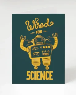 Cognitive Surplus Wired for Science Greeting Card - Science Stationery | * Greeting Cards | Physics