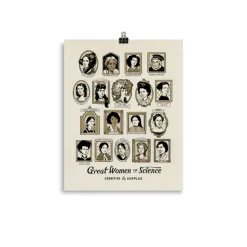 Cognitive Surplus Women of Science Poster Art Print* Wall Art